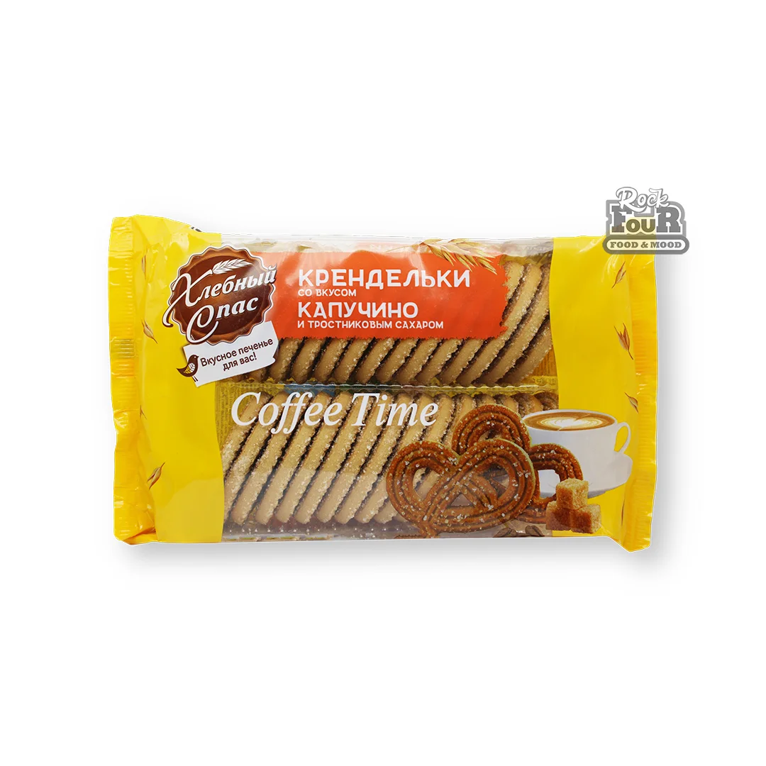 Թխվածքաբլիթ «Хлебный Спас» կապուչինոյի համով և եղեգնաշաքարով 320գ